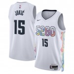 Maillot NBA Denver Nuggets Nikola Jokic Nike 2024-25 City Edition Blanc Swingman - Homme